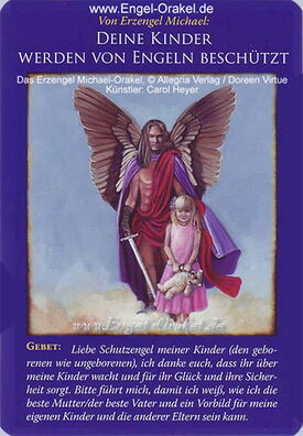 Erzengel Michael Orakel - Bedeutung - Deine Kinder werden von Engeln beschützt